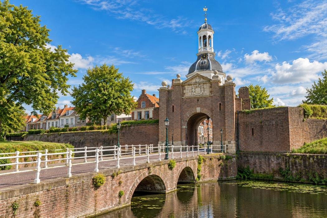 Illustratie van de Dalempoort in Gorinchem