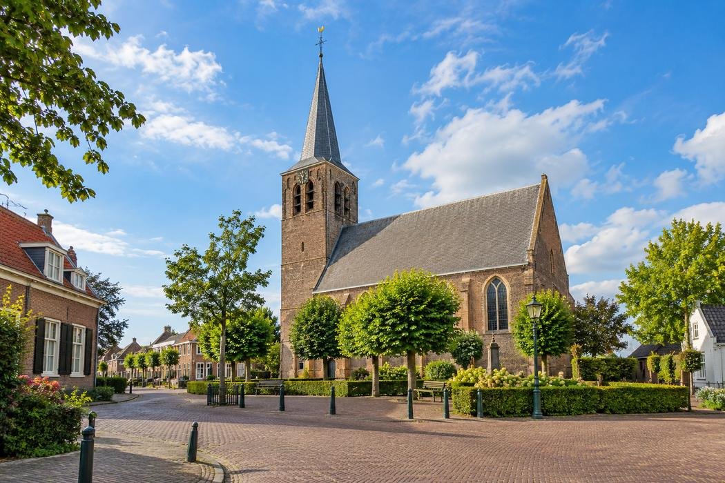 Illustratie van de dorpskern van Poortugaal